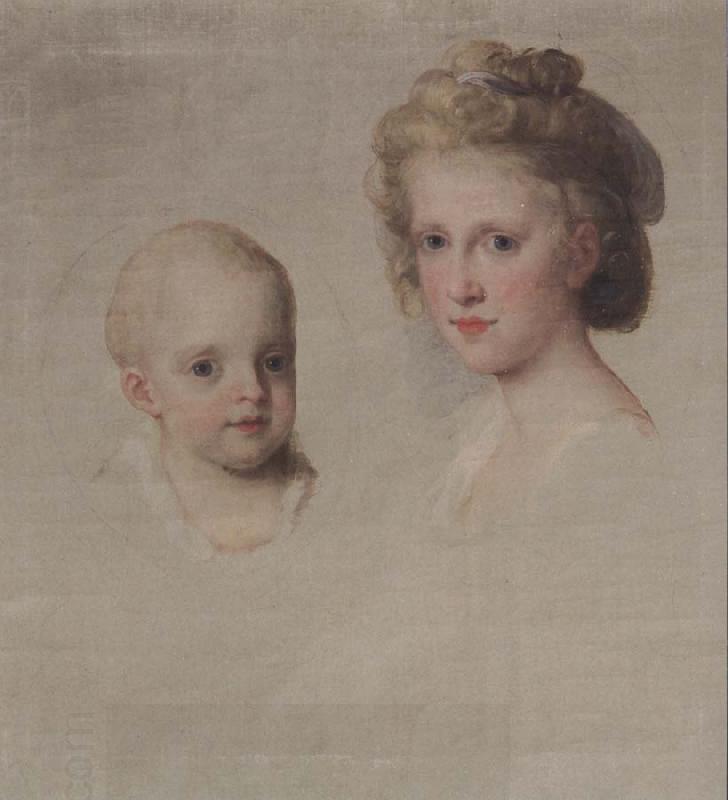 Angelica Kauffmann Bozzetto zum Bildnis Maria Luisa und Maria Amalia China oil painting art